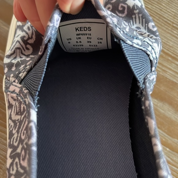 Keds Double Decker Blue Mosaic Slip On Sneaker - Picture 6 of 11